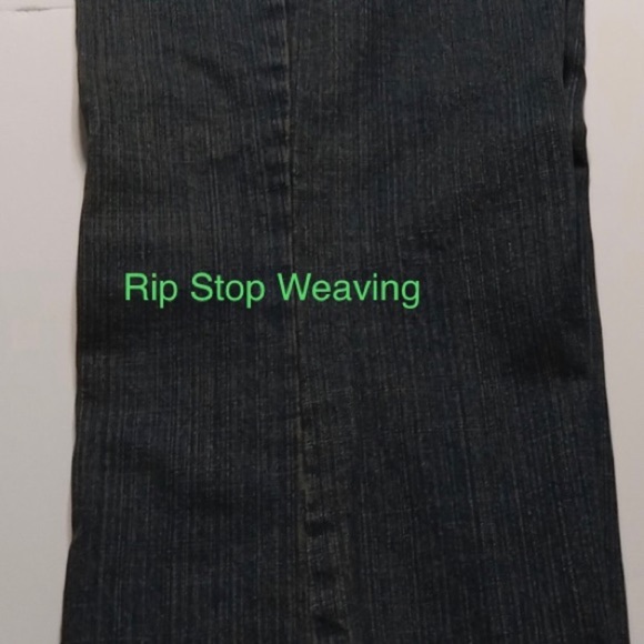 Tex Max Azria Jean 90’s Straight Crop 99% Cotton Mid Rise Dark Black Women 10/33 - Picture 6 of 12